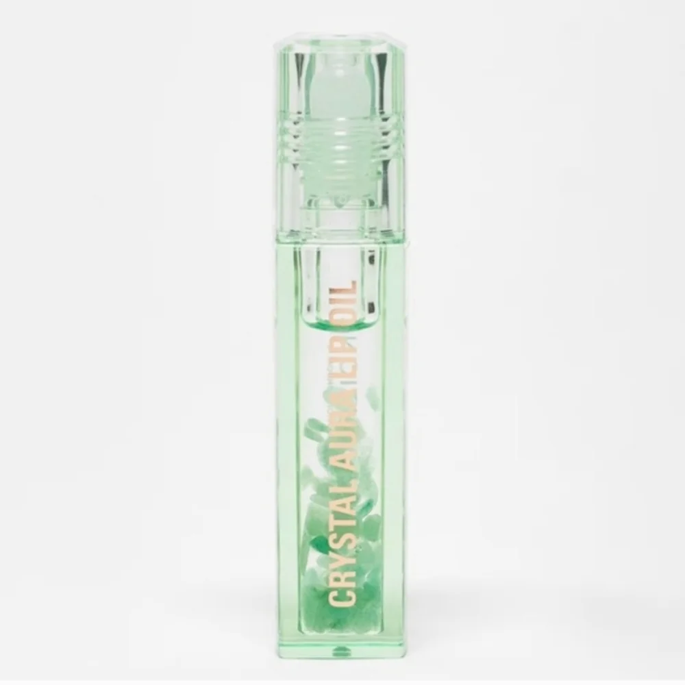 Lip Oil - Aventurine Crystal Aura Lip Oil By Revolution - Clear Lip Oil - New